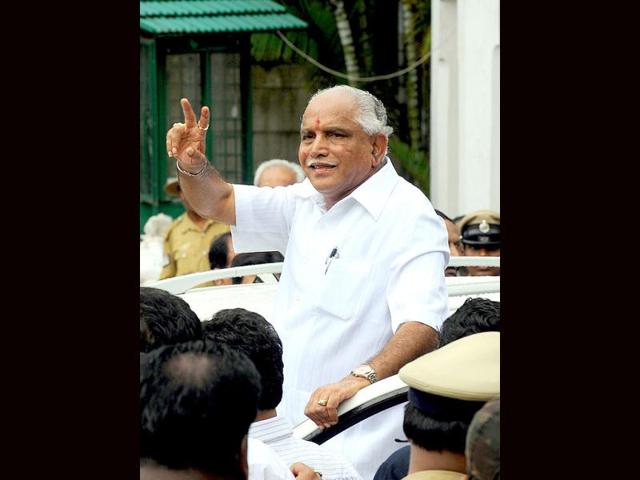 File-photo-of-Former-Karnataka-chief-minister-BS-Yeddyurappa-He-surrendered-before-a-local-court-on-Oct-15-after-he-was-denied-bail-in-two-cases-of-corruption File-photo-of-Former-Karnataka-chief-minister-BS-Yeddyurappa-He-surrendered-before-a-local-court-on-Oct-15-after-he-was-denied-bail-in-two-cases-of-corruption