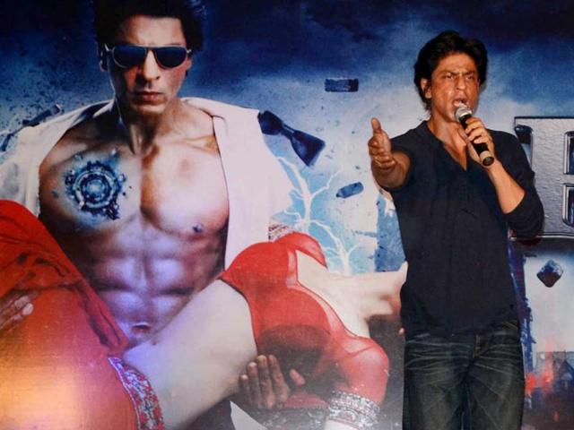 Shah Rukh Khan during the launch of video game based on his film.