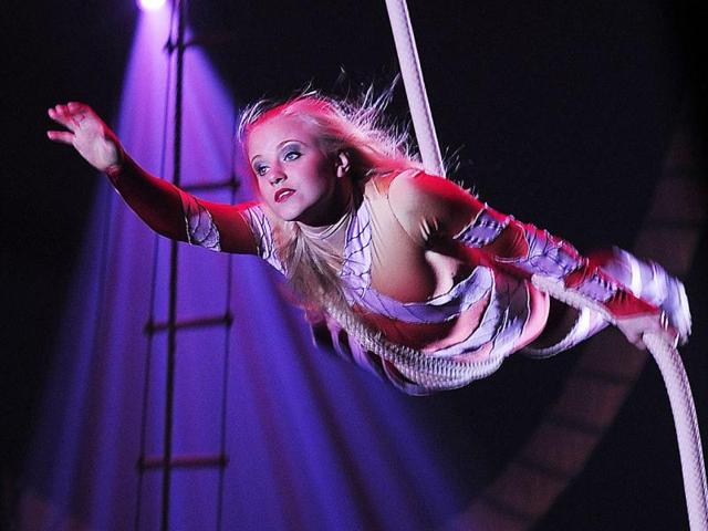 Anna Volodko performs during a Big Apple Circus show.
