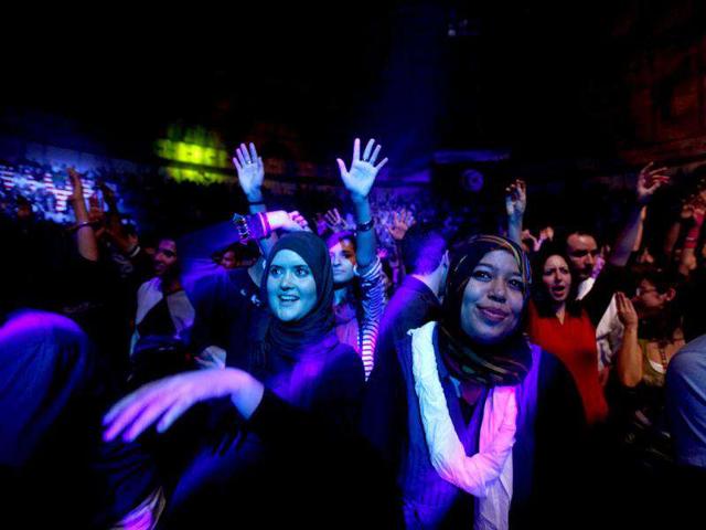 People attend a concert called Africa Celebrates Democracy that pays tribute to Tunisian youth and the revolution that inspired the Arab Spring, in Tunis. Reuters/Anis Mili