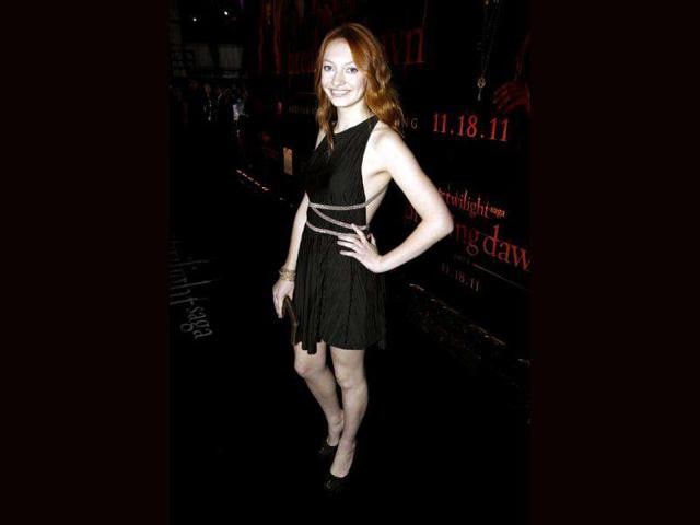 Jaqueline Emerson arrives at the world premiere of The Twilight Saga: Breaking Dawn - Part 1. (AP Photo/Matt Sayles)