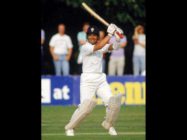 Sachin Tendulkar of India in action during India Tour of England. Sachin Tendulkar of India in action during India Tour of England.