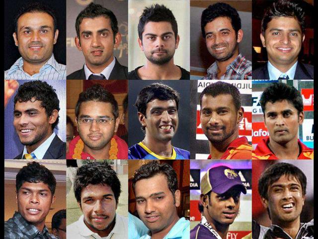 The-Indian-squad-for-the-upcoming-ODI-series-against-West-Indies-First-row-Virender-Sehwag-Captain-Gautam-Gambhir-Virat-Kohli-Ajinkya-Rahane-Suresh-Raina-Second-row-Ravindra-Jadeja-Parthiv-Patel-R-Ashwin-Parveen-Kumar-R-Vinay-Kumar-Third-row-Umesh-Yadav-Varun-Aaron-Rohit-Sharma-Manoj-Tiwary-Rahul-Sharma The-Indian-squad-for-the-upcoming-ODI-series-against-West-Indies-First-row-Virender-Sehwag-Captain-Gautam-Gambhir-Virat-Kohli-Ajinkya-Rahane-Suresh-Raina-Second-row-Ravindra-Jadeja-Parthiv-Patel-R-Ashwin-Parveen-Kumar-R-Vinay-Kumar-Third-row-Umesh-Yadav-Varun-Aaron-Rohit-Sharma-Manoj-Tiwary-Rahul-Sharma