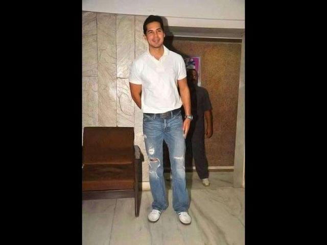 Dino Morea smiles for the camera.