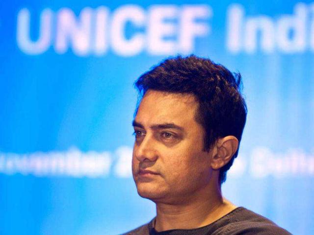 Aamir caught in a pensive mood at the event. (AP)