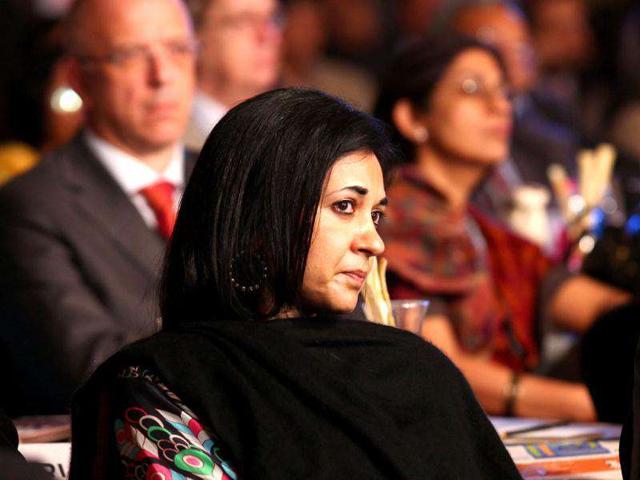 Fashion designer Kavita Bhartia attends the second session during the HT Leadership Summit 2011 at The Taj Palace Hotel in New Delhi. HT Photo JASJEET PLAHA