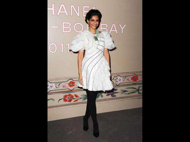 Sonam has often been spotted in black and white attires.