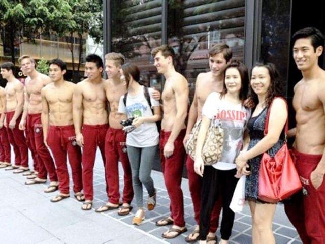 Singaporeu0027s shirtless greeters Hindustan Times