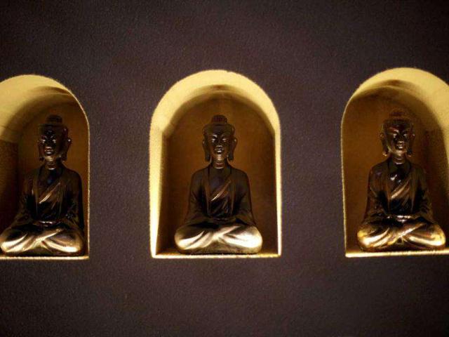 Chocolate-made religious figures are displayed at a new chocolate theme-park in Shanghai, China. AP Photo/Eugene Hoshiko