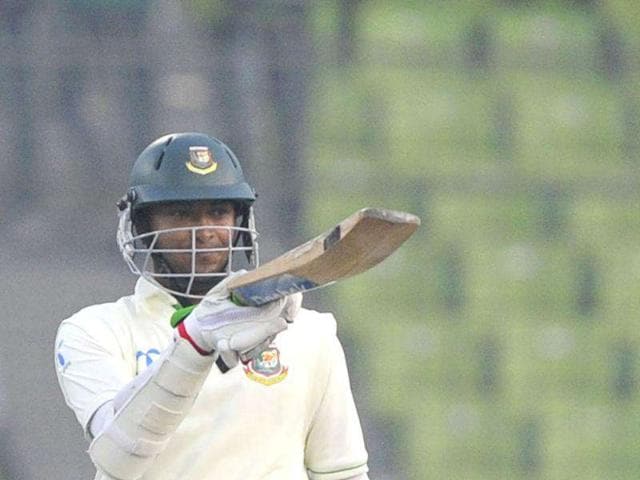 Bangladeshi-batsman-Shakib-Al-Hasan-acknowledges-the-crowd-after-scoring-a-century-100-runs-during-the-first-day-of-the-second-cricket-Test-match-between-Bangladesh-and-Pakistan-at-the-Sher-e-Bangla-National-Cricket-Stadium-in-Dhaka-AFP-Photo-Munir-uz-Zaman