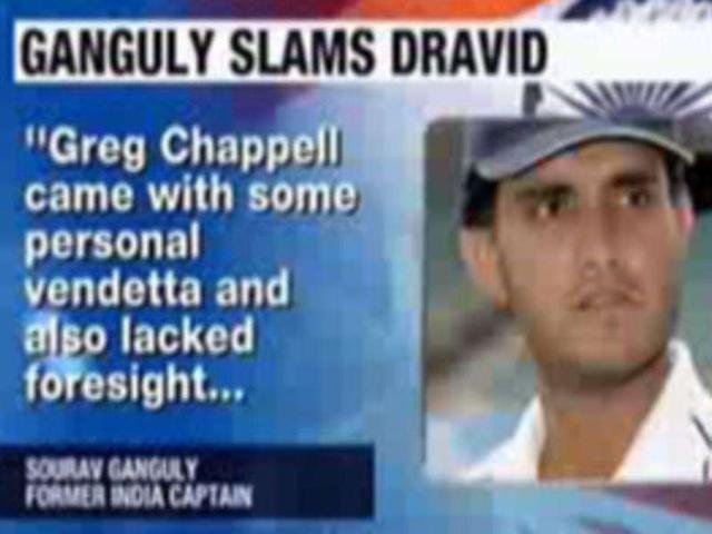 Dravid didn't have guts to stop Chappell: Ganguly