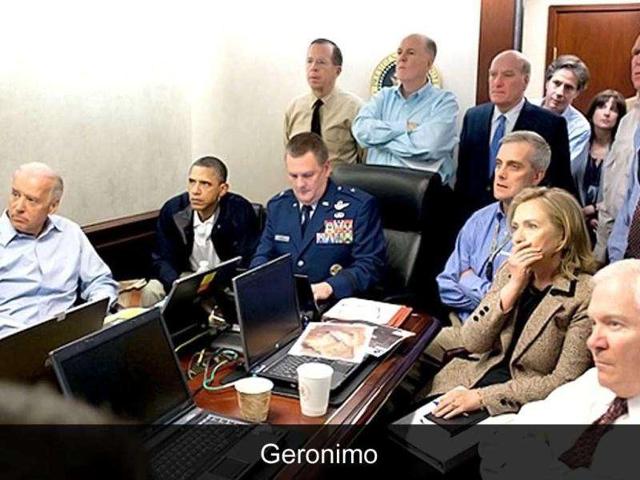 Operation Geronimo: The code name given to the raid orchestrated by the United States Special Forces against al Qaeda leader Osama bin Laden in the city of Abbottabad, Pakistan. 'Geronimo EKIA' was the terse message that US President Barack Obama was waiting to hear anxiously on May 2, 2011, meaning that bin Laden had been killed.