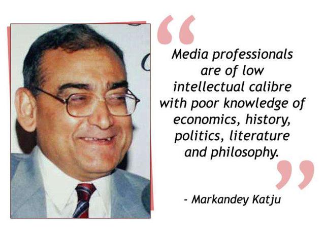 Press Council of India chairperson justice Markandey Katju passed this remark on the state of Indian journalists.
