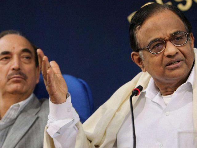 Union-home-minister-P-Chidambaram-and-health-minister-Ghulam-Nabi-Azad-are-seen-during-a-press-conference-in-New-Delhi-PTI-Vijay-Verma Union-home-minister-P-Chidambaram-and-health-minister-Ghulam-Nabi-Azad-are-seen-during-a-press-conference-in-New-Delhi-PTI-Vijay-Verma