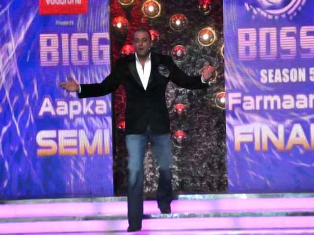 Actor Sanjay Dutt enters the show.