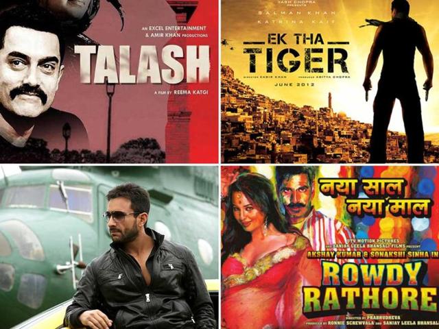 While Players will be the first to start the Bollywood game this year, Agent Vinod Saif will lock horns with Tezz Ajay Devgn on March 23. And we wonder if Aamir's Talaash for a hit movie would be successful? Check out the most-awaited thrillers of 2012.