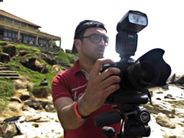 Genius behind the shoot: Lensman Atul Kasbekar at work. Genius behind the shoot: Lensman Atul Kasbekar at work.