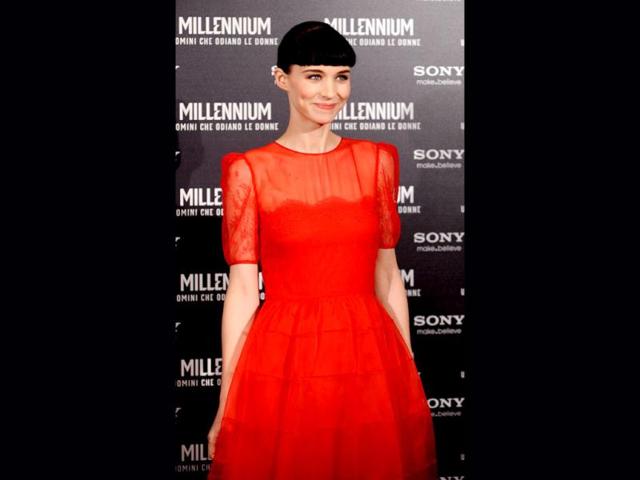 For the film, Rooney had her lip, brow, nose, and nipple pierced, along with her ears pierced several times, reports The Daily Mail.