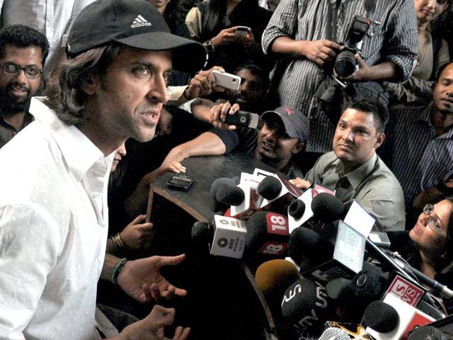 Hrithik holds a press conference on his B'day.
