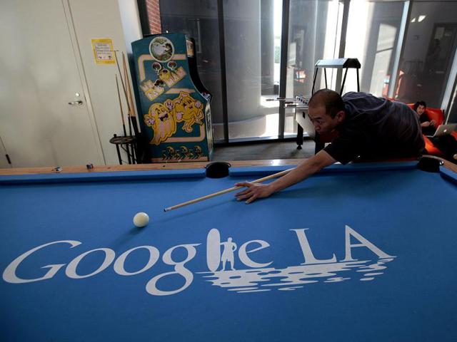 An-employee-plays-pool-at-the-Google-campus-near-Venice-Beach-in-Los-Angeles-California-Reuters An-employee-plays-pool-at-the-Google-campus-near-Venice-Beach-in-Los-Angeles-California-Reuters