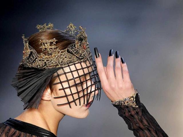 A model presents a creation from Lino Villaventura's Winter 2012 collection during Sao Paulo Fashion Week. Reuters/Nacho Doce