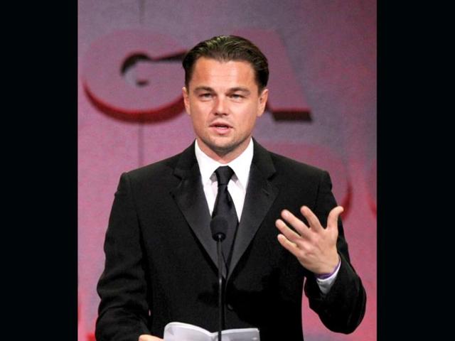 The Departed actor Leonardo DiCaprio was seen onstage at the ceremony. The Departed actor Leonardo DiCaprio was seen onstage at the ceremony.