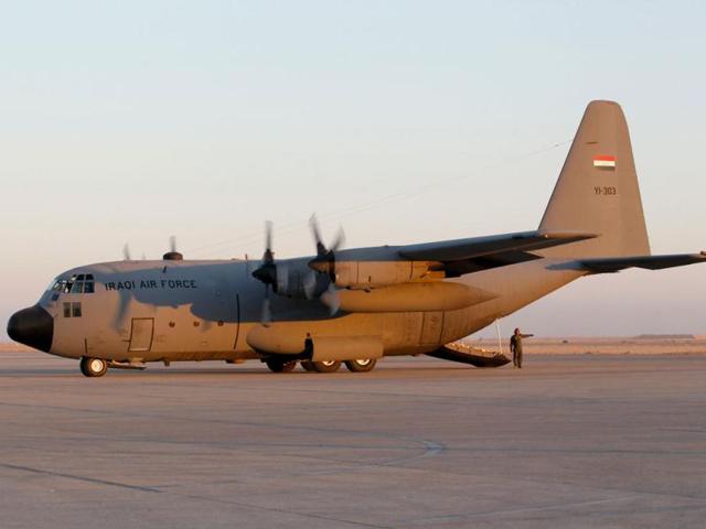 In early 2008, Indian Air Force ordered six Lockheed Martin C-130s to be used for special operations. In this file photo, an Iraqi Air-Force C-130 Hercules plane is seen on the tarmac at al-Asad air base in Iraq.