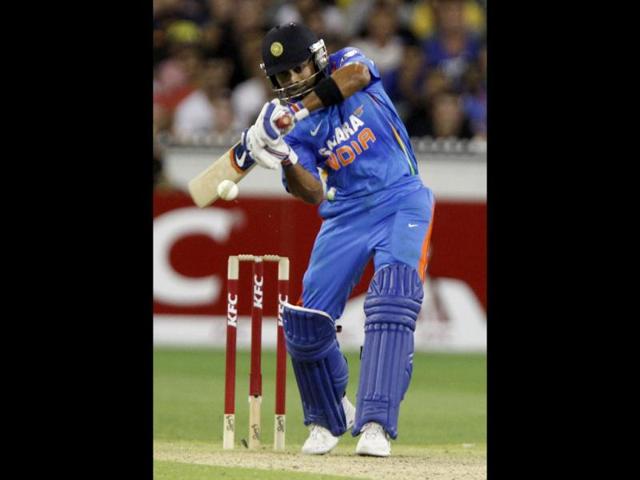 A file photo of Virat Kohli during a cricket match in the ongoing CommonWealth Bank series. REUTERS/Brandon Malone