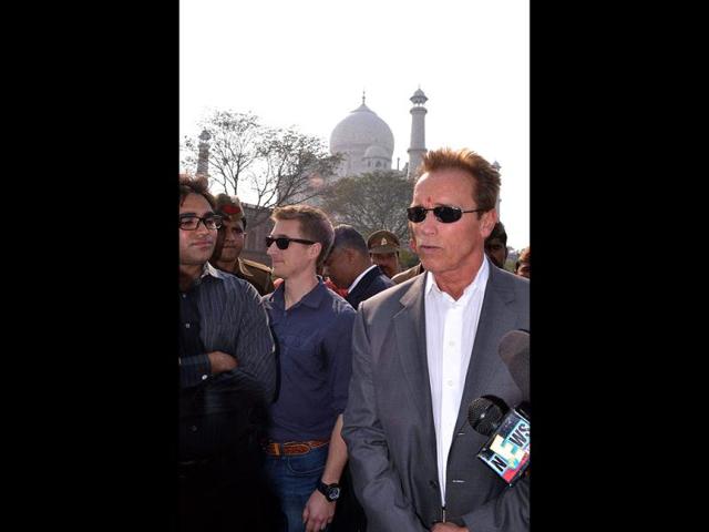 Arnold Schwarzenegger told a TV channel he would consider acting in Bollywood if offered an interesting script with a good director.