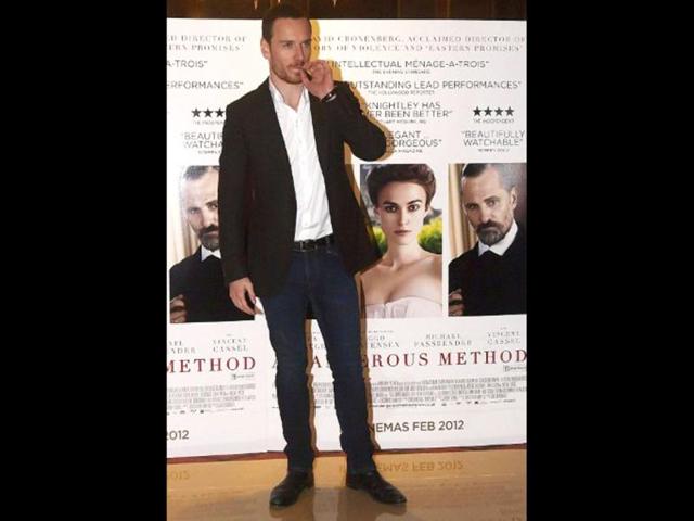 Michael Fassbender plays Carl Jung in A Dangerous Method.
