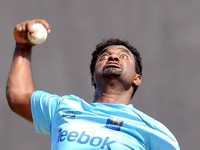 Muttiah Muralitharan: With a reserve price of $200,000 Muttiah Muralitharan could be targeted by the franchises for his unreal ability to spin the ball. AFP Photo