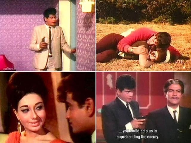 Jeetendra-Babita starrer Farz is a 1967 film. Jeetendra plays the role of Secret Agent Gopal. It is India's first commercially successful spy thriller.