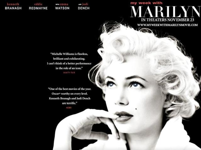 Michelle Williams has been nominated Best Actress for My Week with Marilyn.
