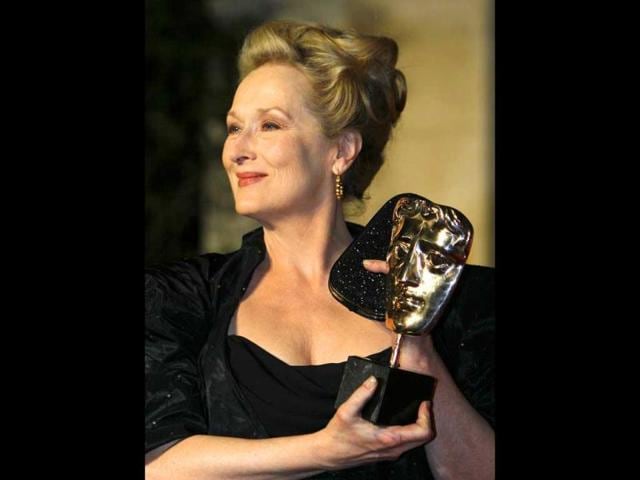 Best Actress Meryl Streep won her third Bafta award, this time for The Iron Lady.