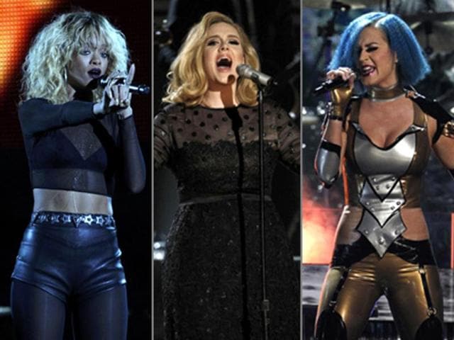 The 54th annual Grammy Awards in Los Angeles was a rocking affair with artists like Adele, Rihanna, Katy Perry, Coldplay an others wowing the audience with their performances. Here's a sneak peek.