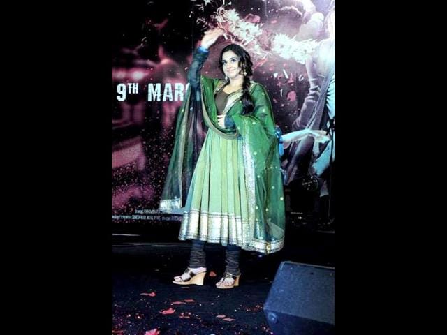 It's a relief from her typical silk sari look.