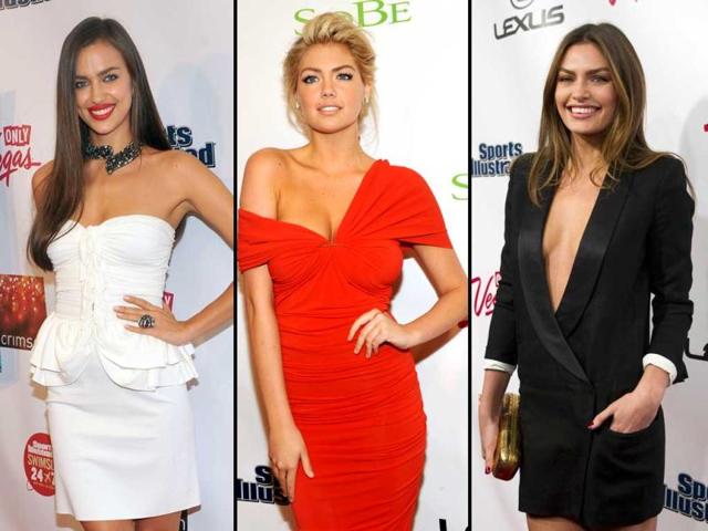 Kate Upton, the new cover girl of 2012 Swimsuit Issue of Sports Illustrated looks red hot at the magazine's promotional event in New York.