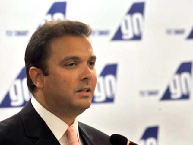 File photo of Jeh Wadia, managing director of budget carrier GoAir, in Mumbai. AFP/Indranil Mukherjee