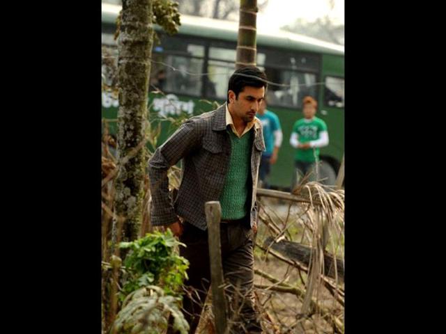 Ranbir caught in a pensive mood.