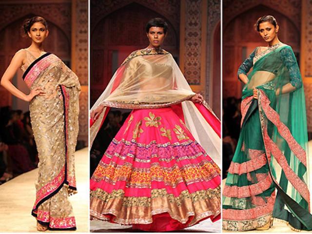 Manish Malhotra shows Bridal line at Lakme Fashion Week - WeddingSutra