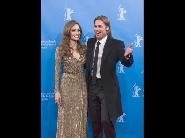 Angelina Jolie and Brad Pitt at the Berlin film festival.
