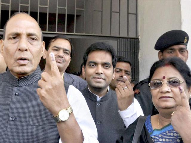 Senior-BJP-leader-Rajnath-Singh-and-his-family-members-show-their-ink-marked-fingers-after-casting-votes-at-a-polling-station-during-the-fourth-phase-of-UP-assembly-polls-in-Lucknow-PTI-Photo-Nand-Kumar Senior-BJP-leader-Rajnath-Singh-and-his-family-members-show-their-ink-marked-fingers-after-casting-votes-at-a-polling-station-during-the-fourth-phase-of-UP-assembly-polls-in-Lucknow-PTI-Photo-Nand-Kumar