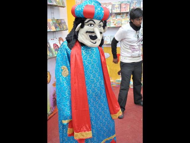 A participant dressed as Birbal from Tinkle comics at the 2nd annual Indian Comic Con in Delhi. HT/Divya Jain