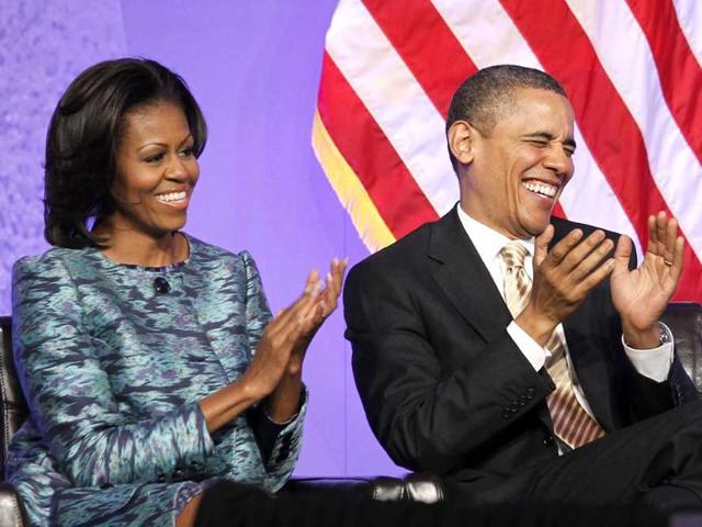 President Barack Obama and first lady Michelle Obama attend the groundbreaking for the Smithsonian National Museum of African American History and Culture in Washington. AP/Charles Dharapak