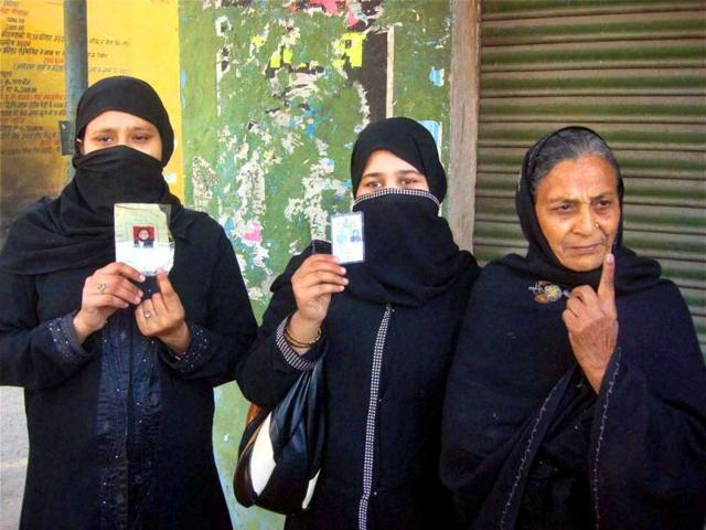 Burqa-clad-voters-after-casting-their-votes-at-a-polling-station-during-the-final-phase-of-Uttar-Pradesh-assembly-elections-in-Rampur-PTI-Photo Burqa-clad-voters-after-casting-their-votes-at-a-polling-station-during-the-final-phase-of-Uttar-Pradesh-assembly-elections-in-Rampur-PTI-Photo