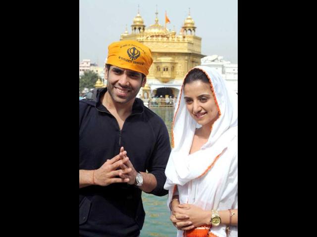 This was Tusshar's maiden visit to the Sikh sanctum sanctorum. 