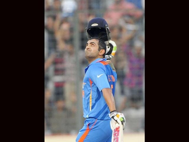 Gautam-Gambhir-reacts-after-scoring-a-century-during-the-one-day-international-Asia-Cup-cricket-match-against-Sri-Lanka-at-the-Sher-e-Bangla-National-Cricket-Stadium-in-Dhaka-AFP-Munir-uz-Zaman