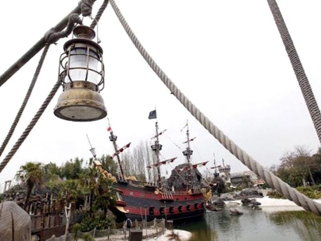 View of the Pirates Bay at the Disneyland park in Chessy, near Marne-la-Vallee, outside Paris. Disneyland Paris is celebrating its 20 years. AFP/ Thomas Samson