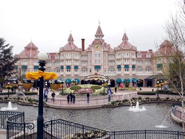 People visit the Disneyland park in Chessy, near Marne-La-Vallee, outside Paris. Disneyland Paris is celebrating its 20 years. AFP/Thomas Samson