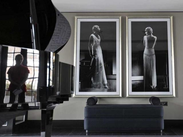 Reception room of a luxury penthouse apartments in London available for hire during 2012 Olympics for 11,000 pounds a night. AP Photo/Alastair Grant
